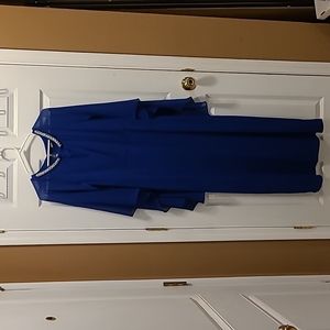 Royal blue floor length gown